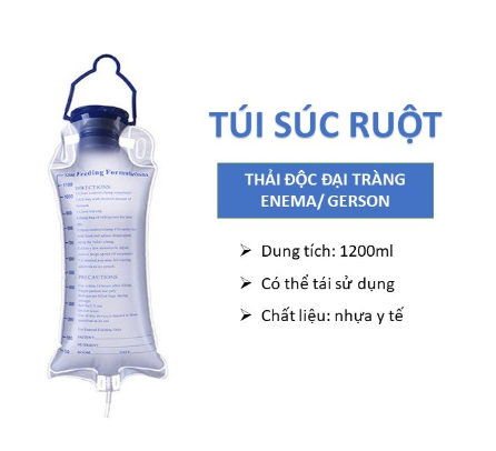 Túi súc ruột thải độc cafe Enema 1200ml