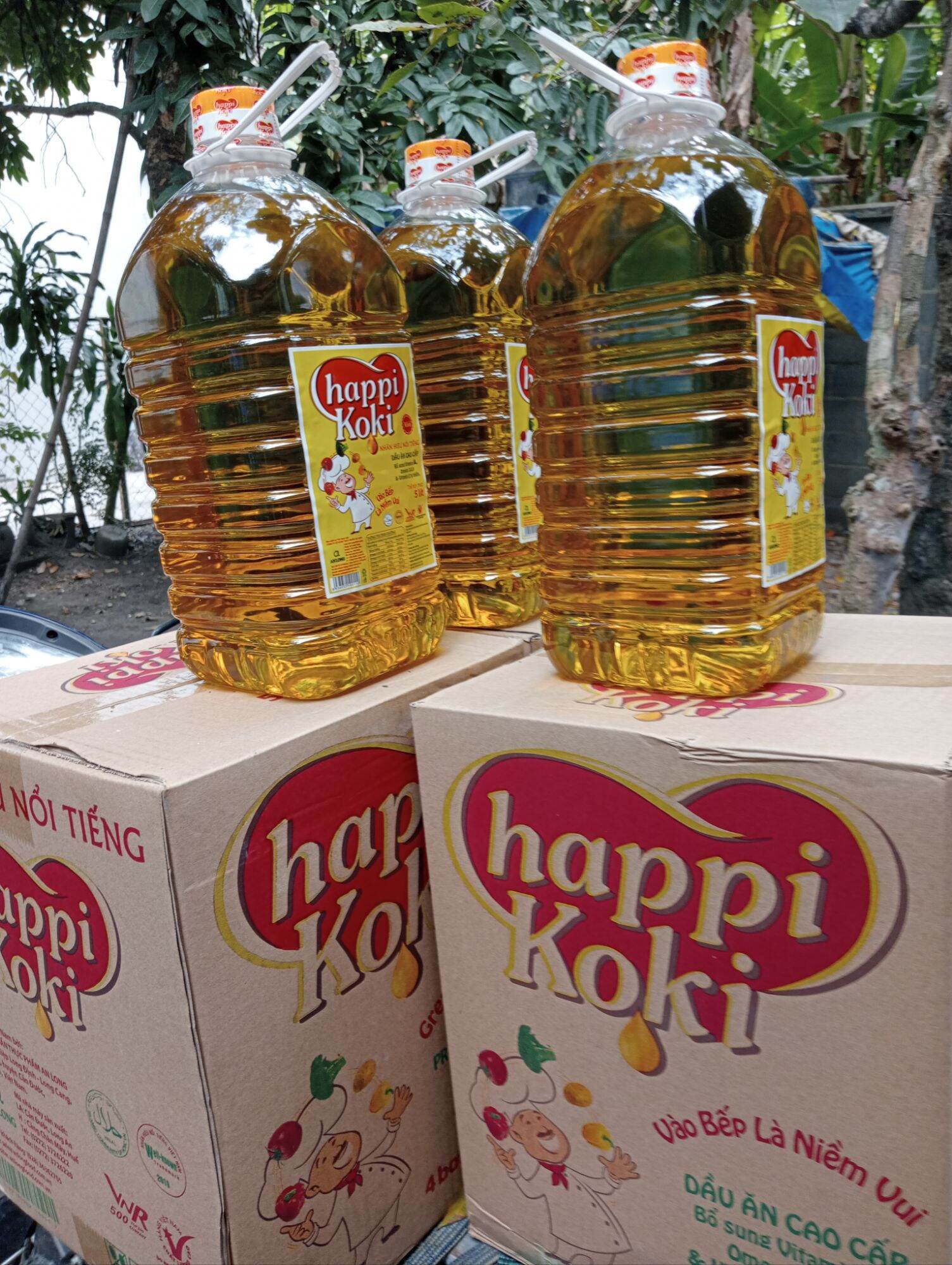 Dầu ăn happi Koki can 5 lít
