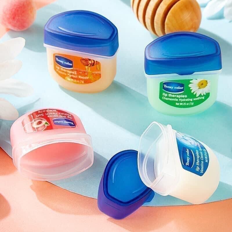 vaseline dưỡng môi set 4 hũ