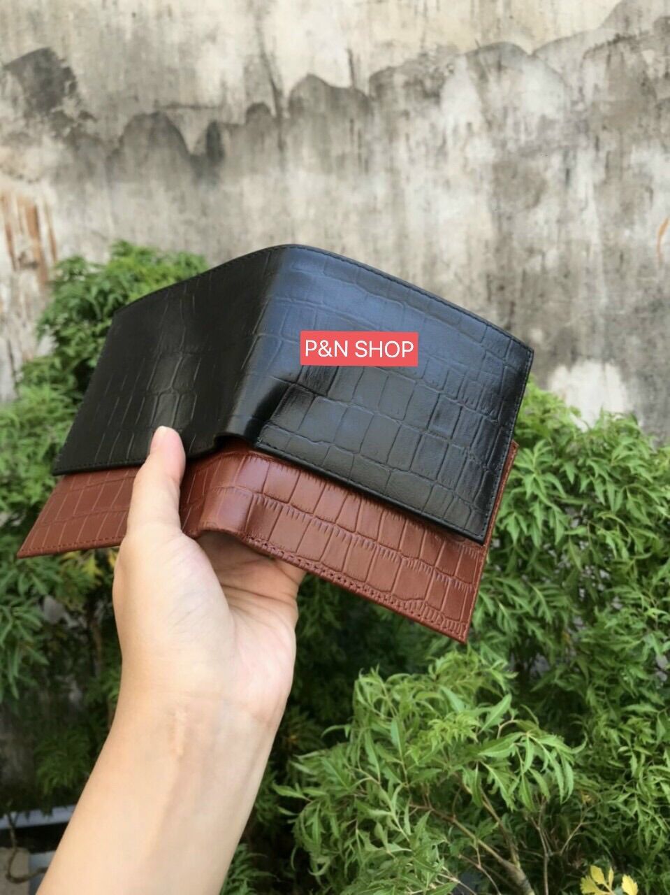 Ví da bò dập vân cá