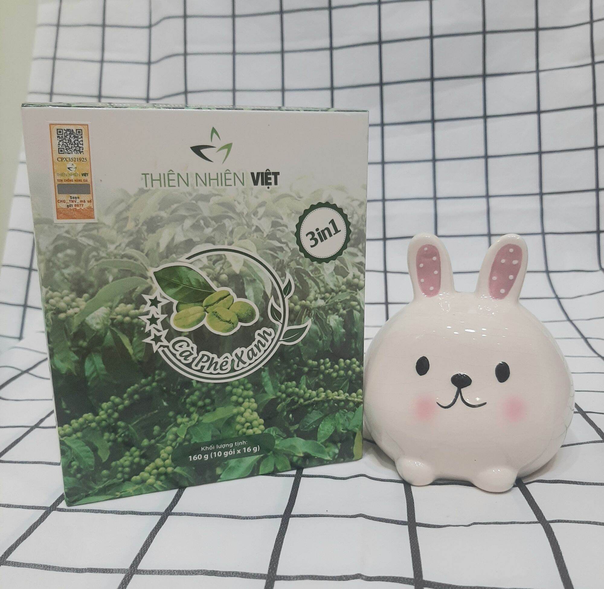 Cà Phê  Xanh Coffee cty Thiên Nhiên Việt (Hộp 10 gói) chính hãng