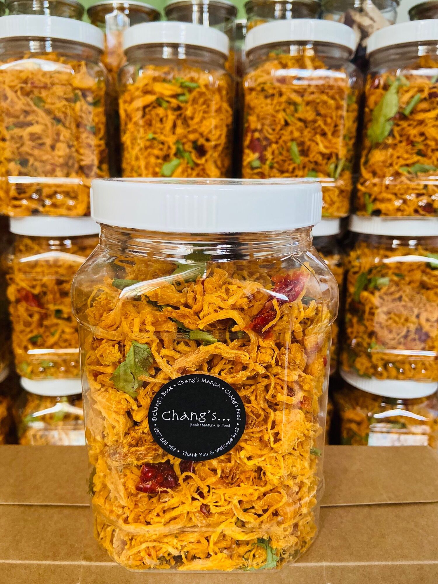 Khô gà lá chanh 500g/hủ chang's food
