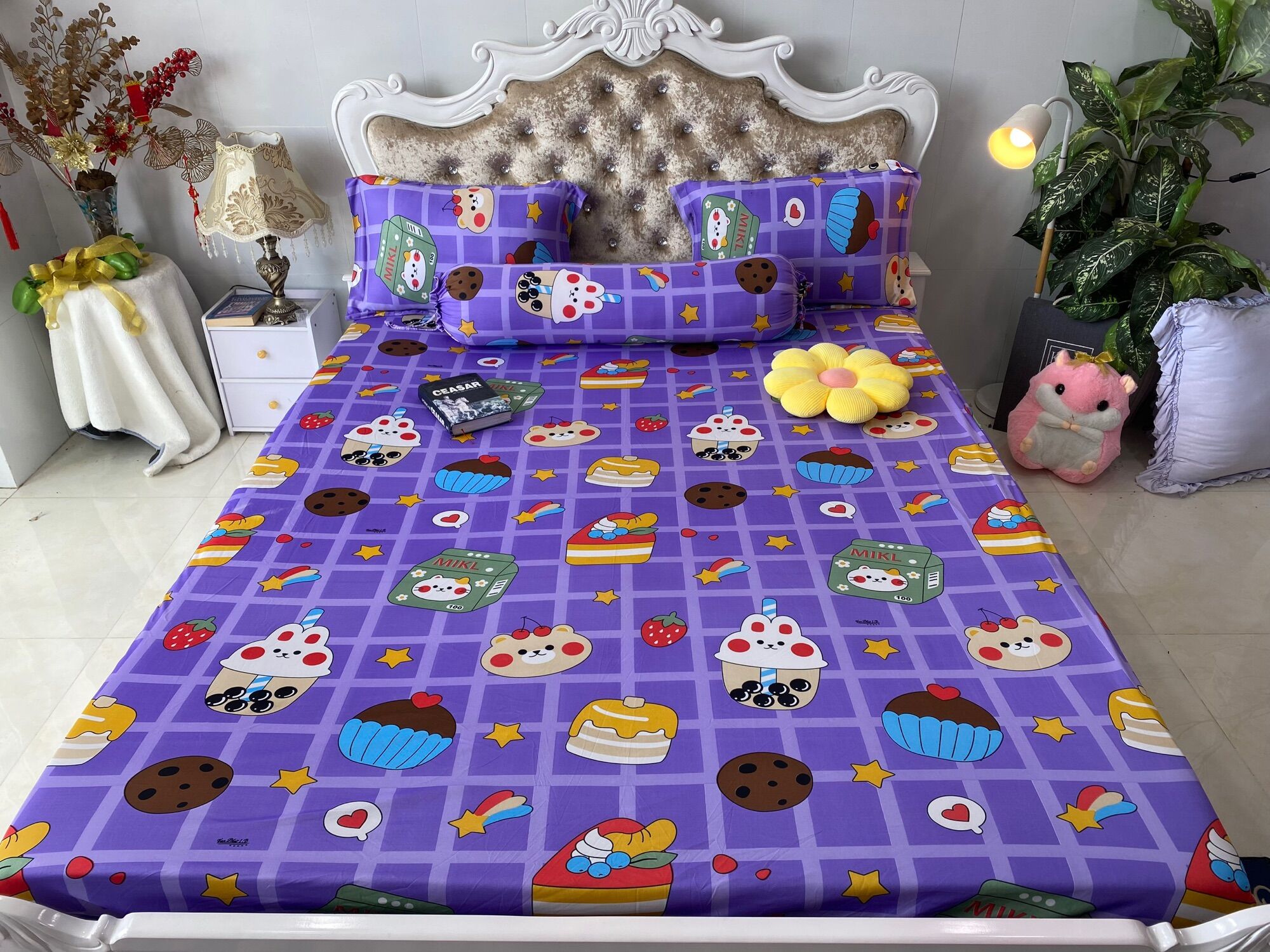 Bộ drap ga thun hàn quốc mẫu mới