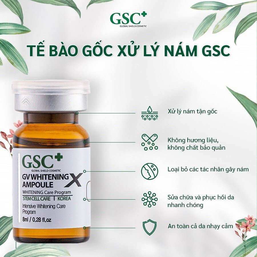 Tế bào gốc giảm thâm nám, trắng da GSC