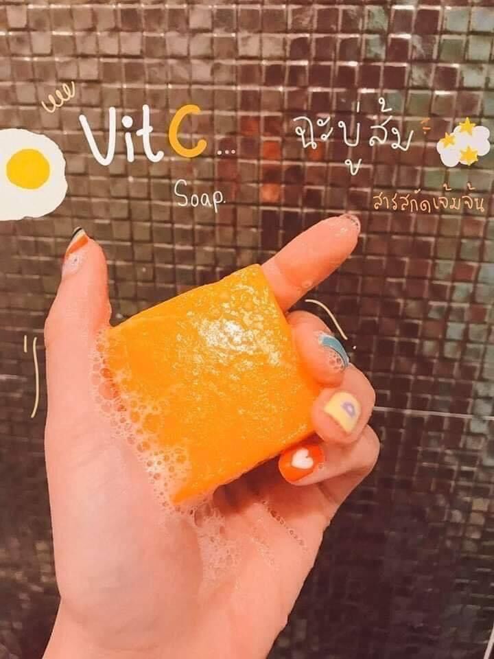 Set 3 cục xà phòng nghệ cam thái lan
