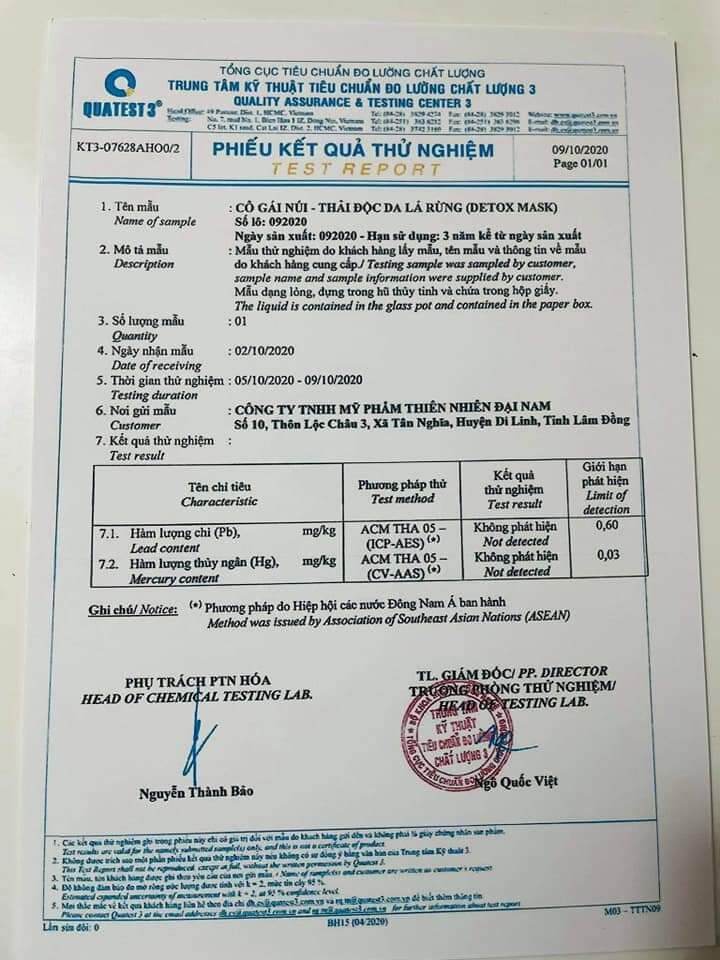 Thải Độc Da Lá Rừng Cô Gái Núi