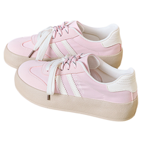 La Chapelle | Women's Light and Comfortable Thick Sole Retro Training Shoes in Pink for Autumn 2025
