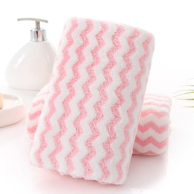 Khăn mặt lông mịn xuất Hàn 30x50cm (màu ngẫu nhiên)