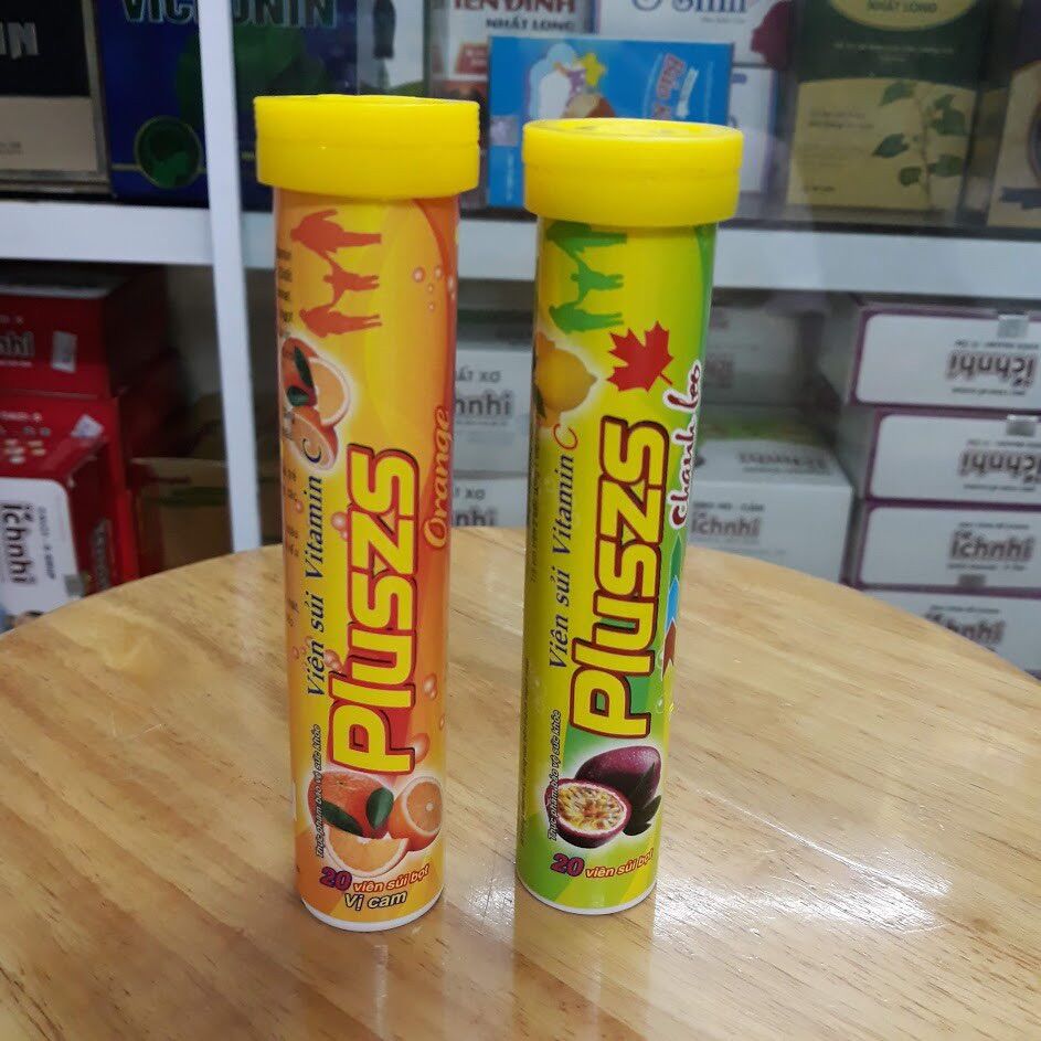 Combo 10 tuýp sủi chanh leo tuýp 20 viên