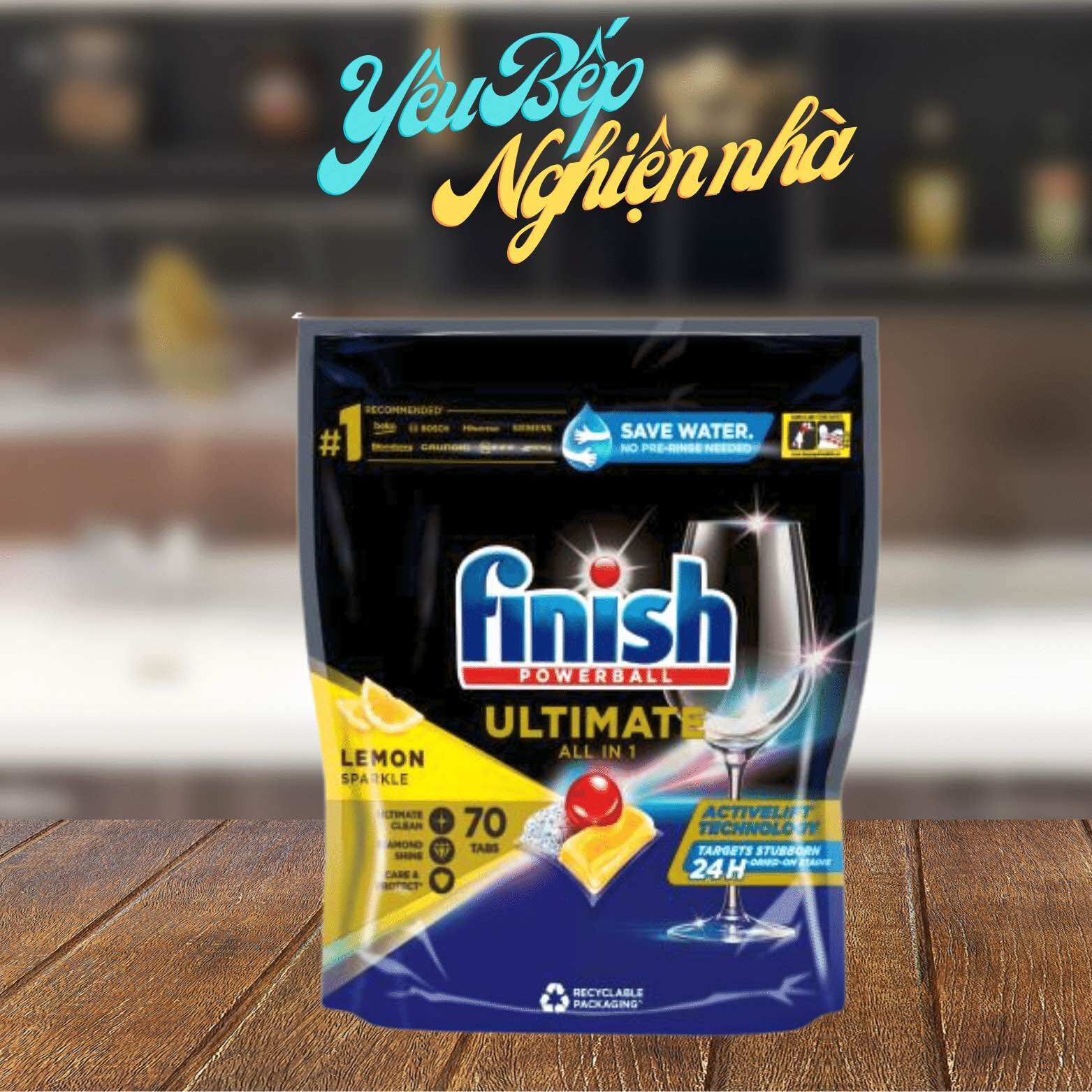 Viên rửa bát finish quantum max - quantum ultimate - loại cao cấp finish yêu bếp nghiện nhà vnm