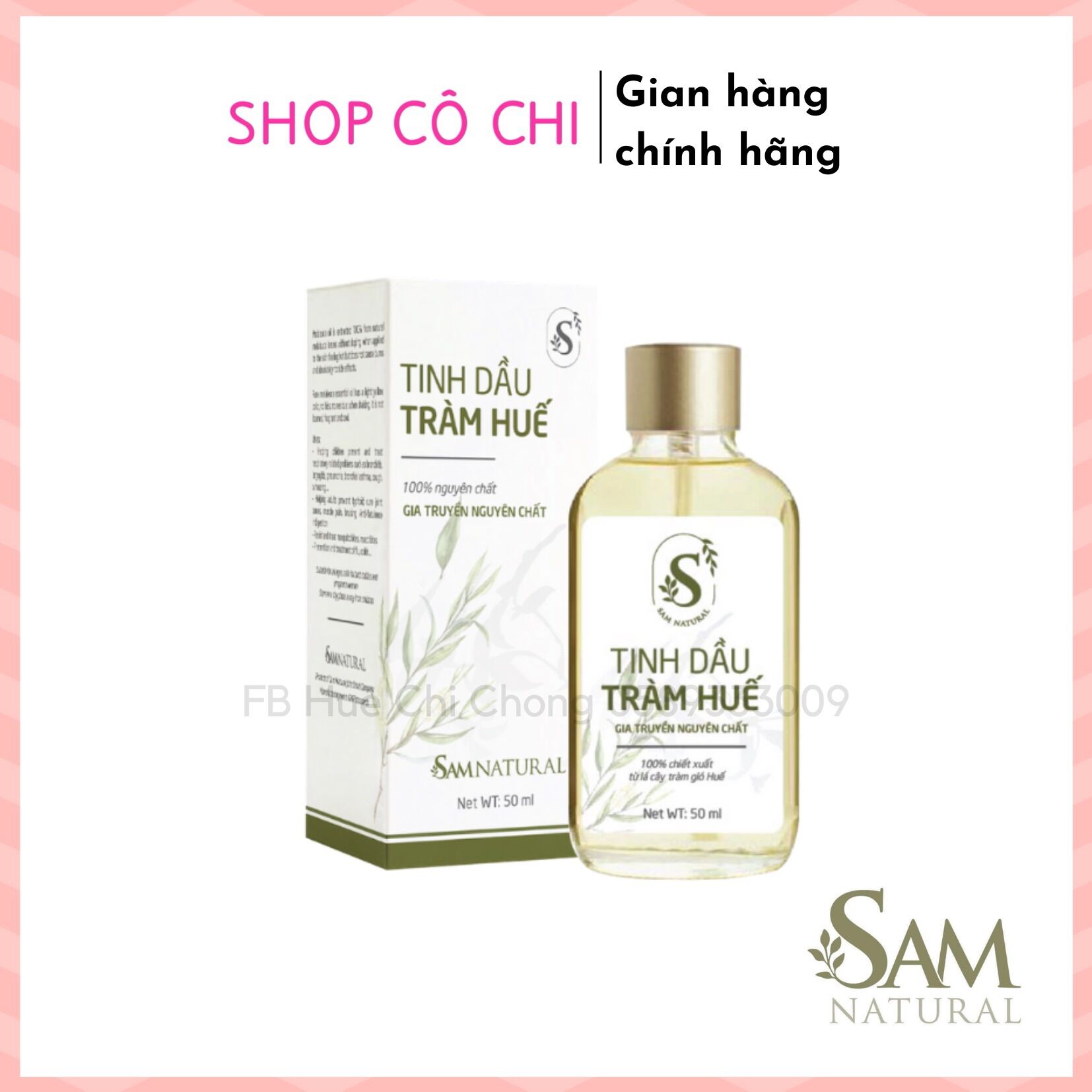 Tinh Dầu Tràm Huế Sam Natural 50ml