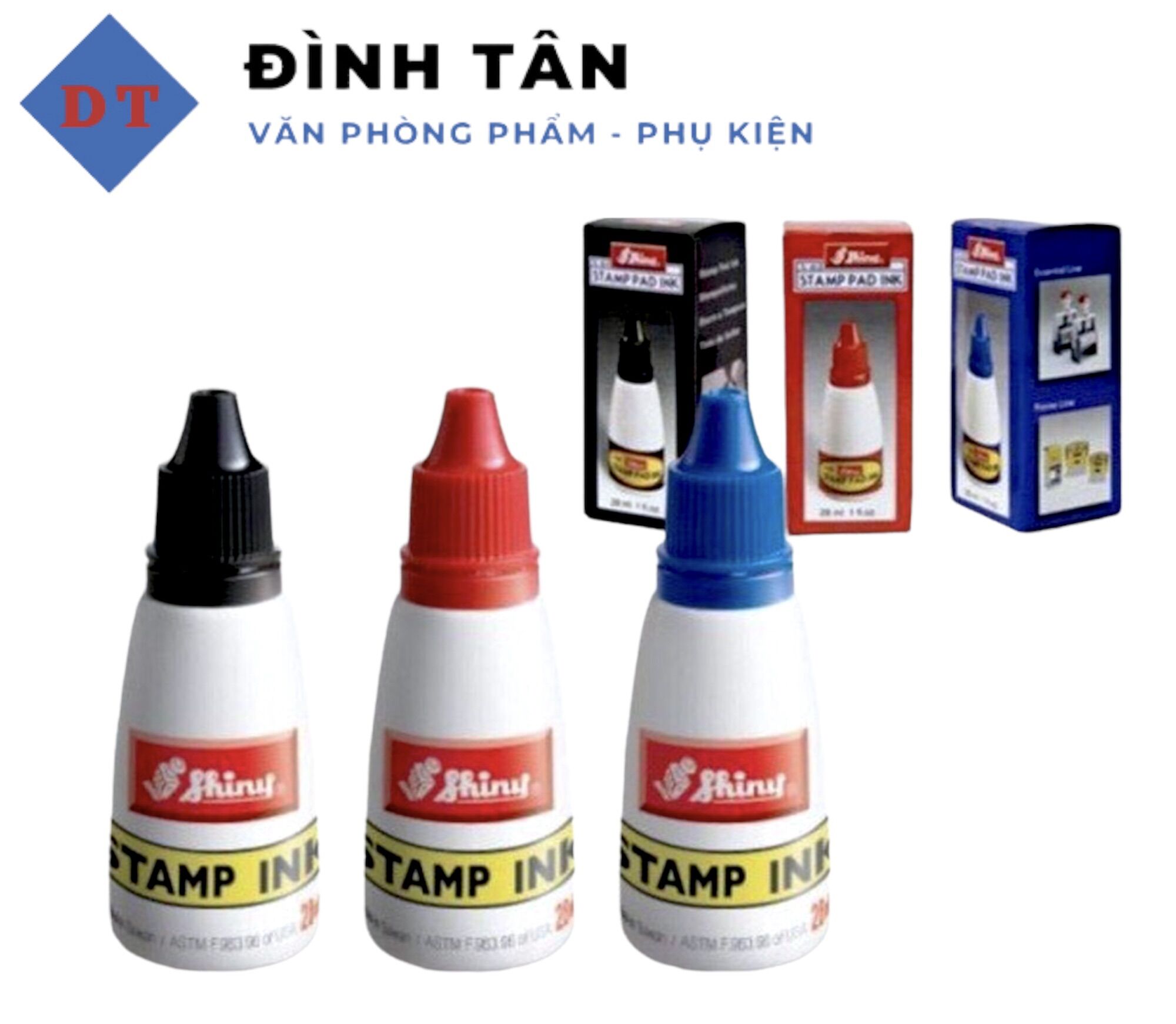 Mực Dấu Shinny Stamp Ink Lọ Lớn 28ml ( Chính Hãng )