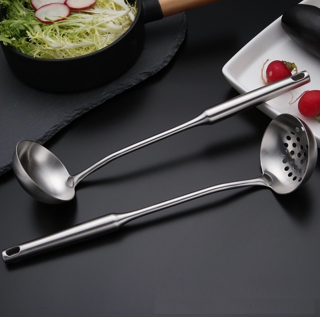 Muôi Canh Inox 304 Cao cấp V1 (Inox loại mờ)