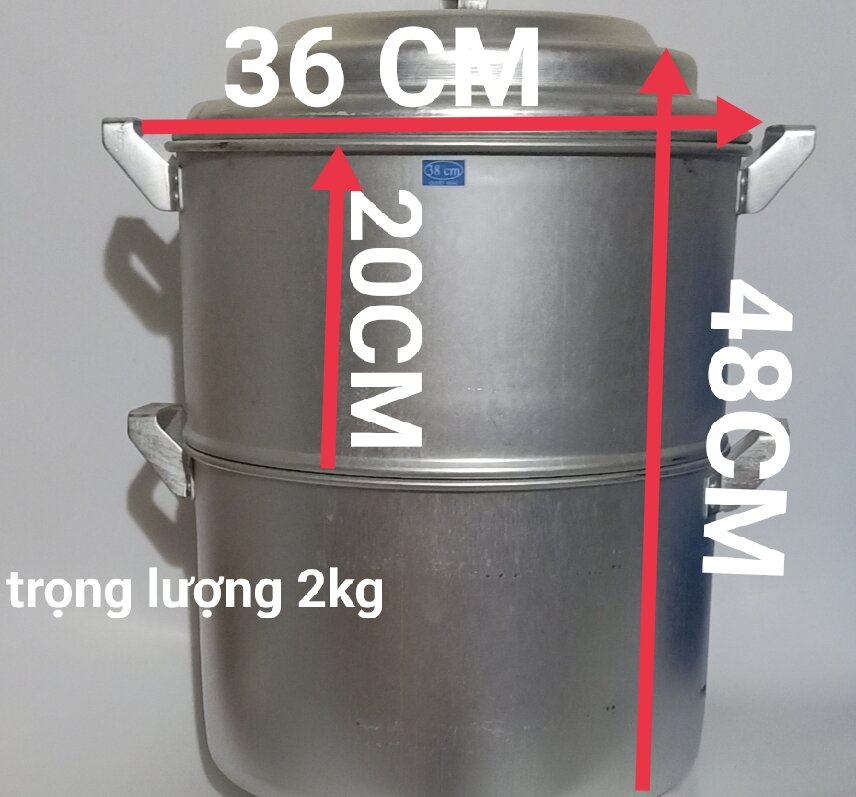 NỒI HẤP 8KG BẰNG NHÔM