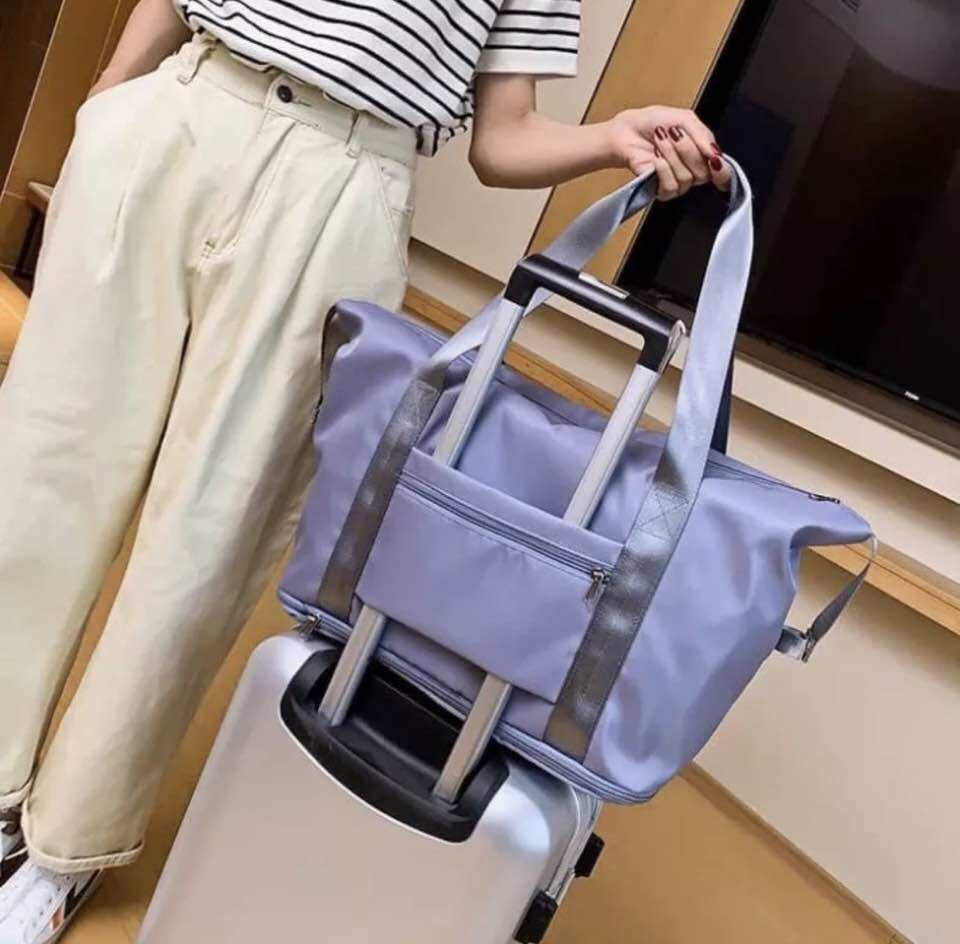 Túi Xách Du Lịch 2 Tầng Có Thể Gấp Gọn - Balo Du Lịch 2 Tầng Đựng Đồ Đa Năng Nhiều Ngăn Rộng Rãi,Hàng Dày Dặn