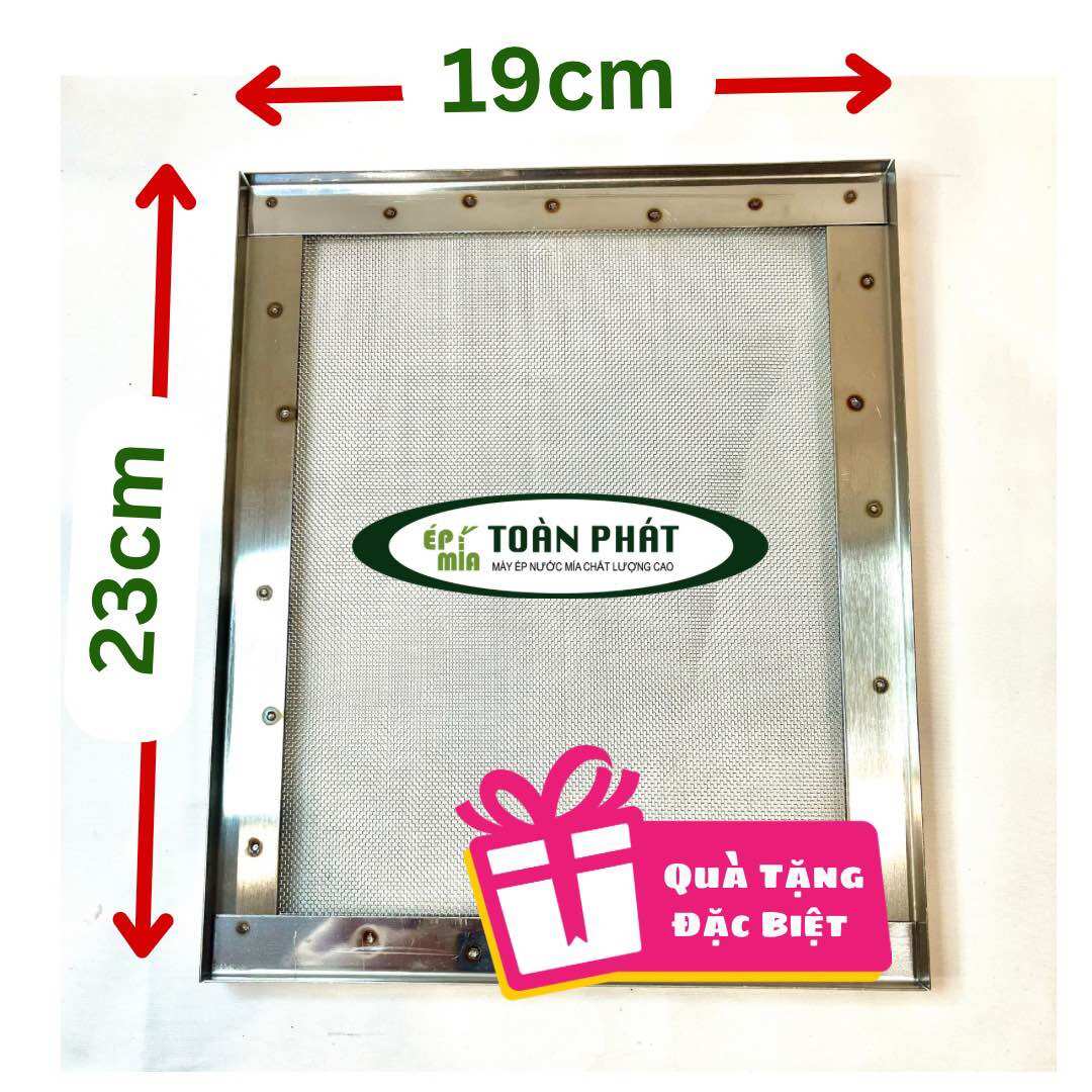 Lưới lọc bã máy ép nước mía kích thước 19*23 Toàn Phát