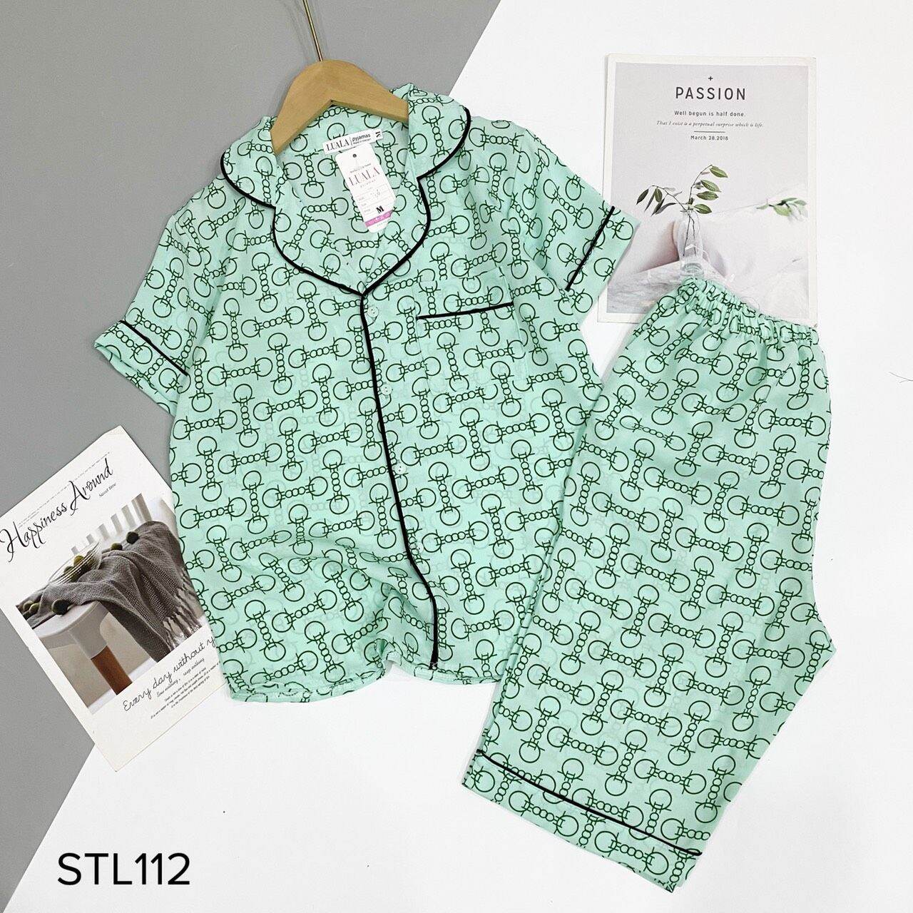 Bộ pijama lụa mango đùi, lửng cao cấp có size