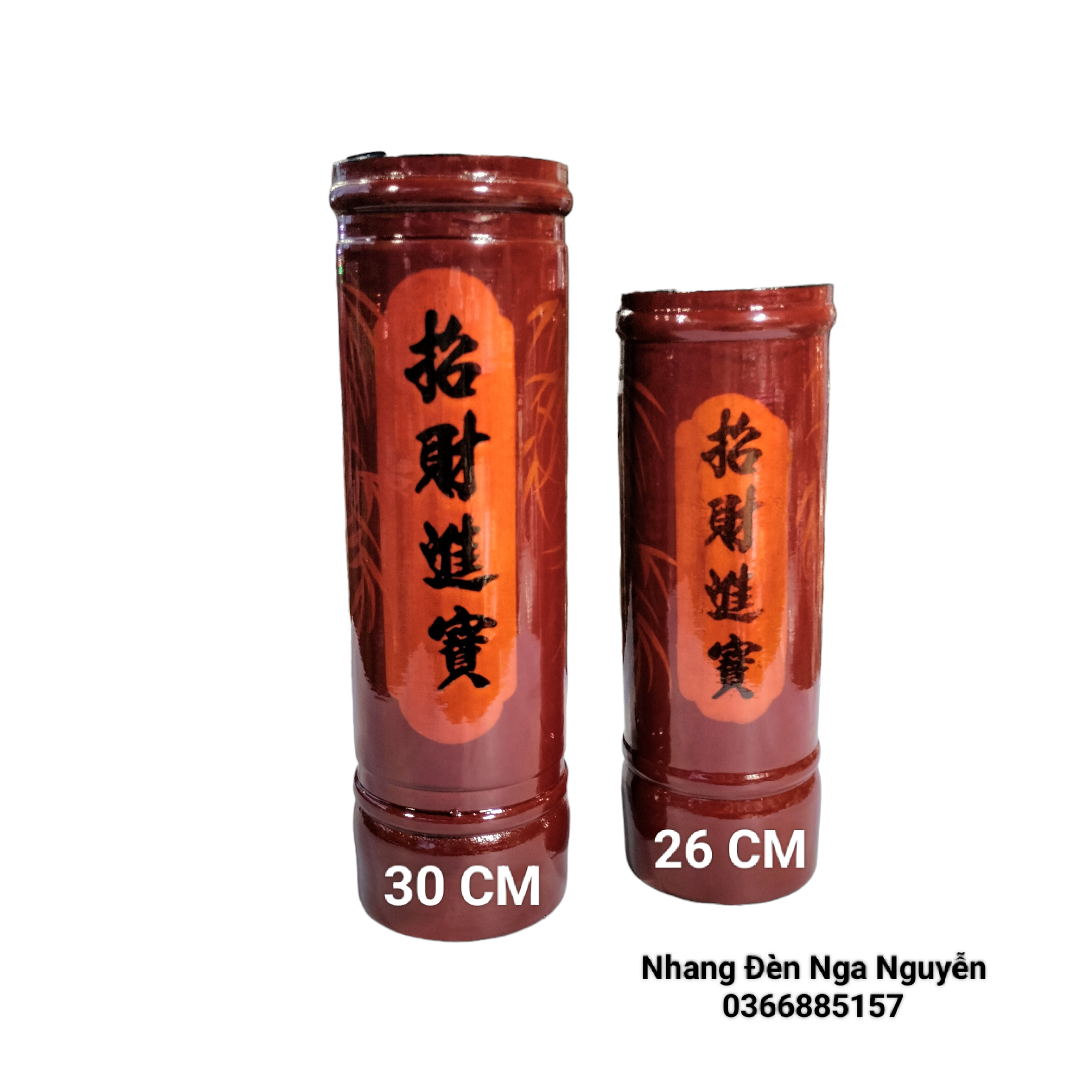 Ống đựng nhang bằng gỗ hoạ tiết nhiều size