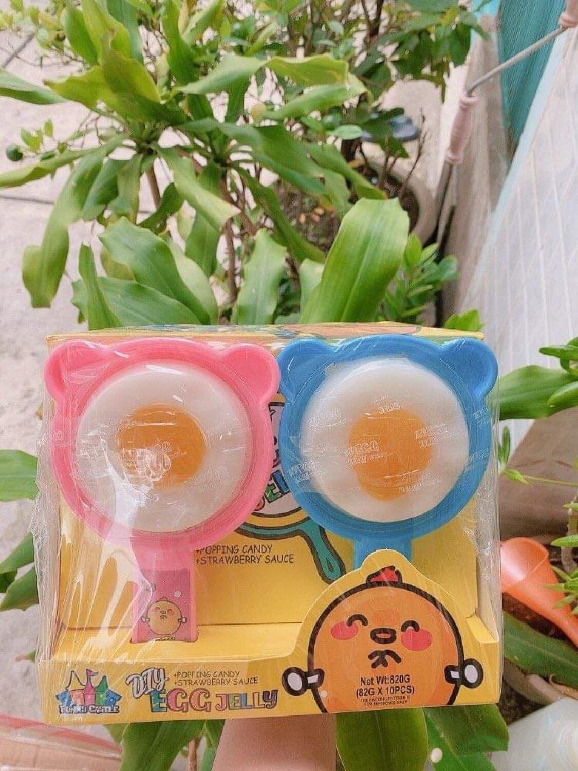 COMBO 5 CÁI thạch nổ pudding chảo trứng ốp la