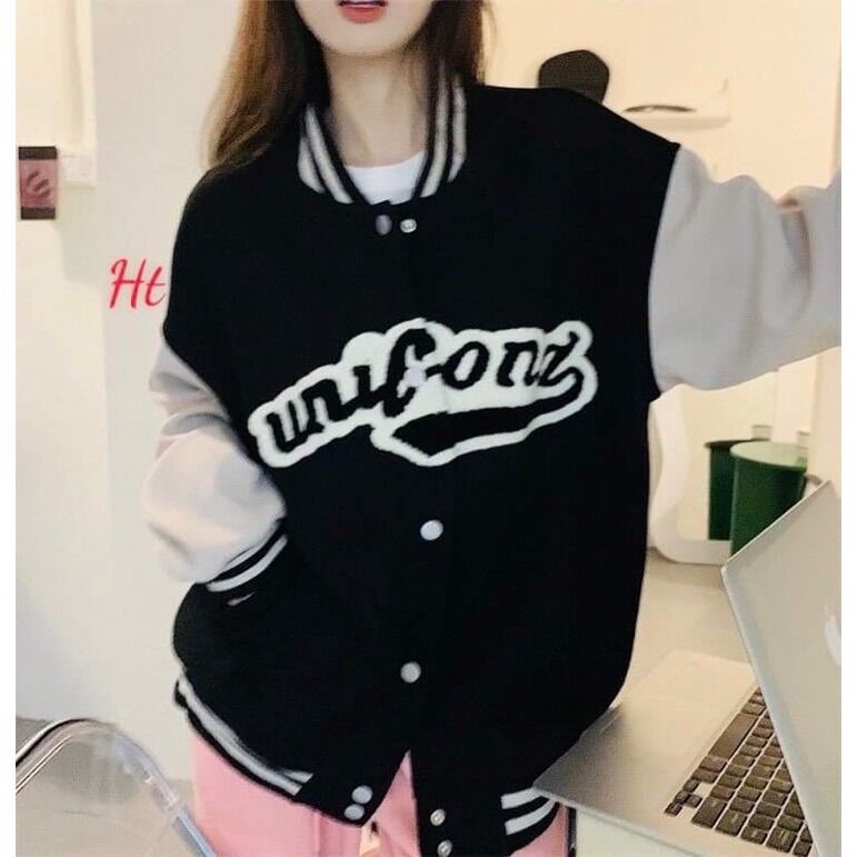 ÁO KHOÁC BOMBER PHỐI TAY TRẮNG SIỂU HOT