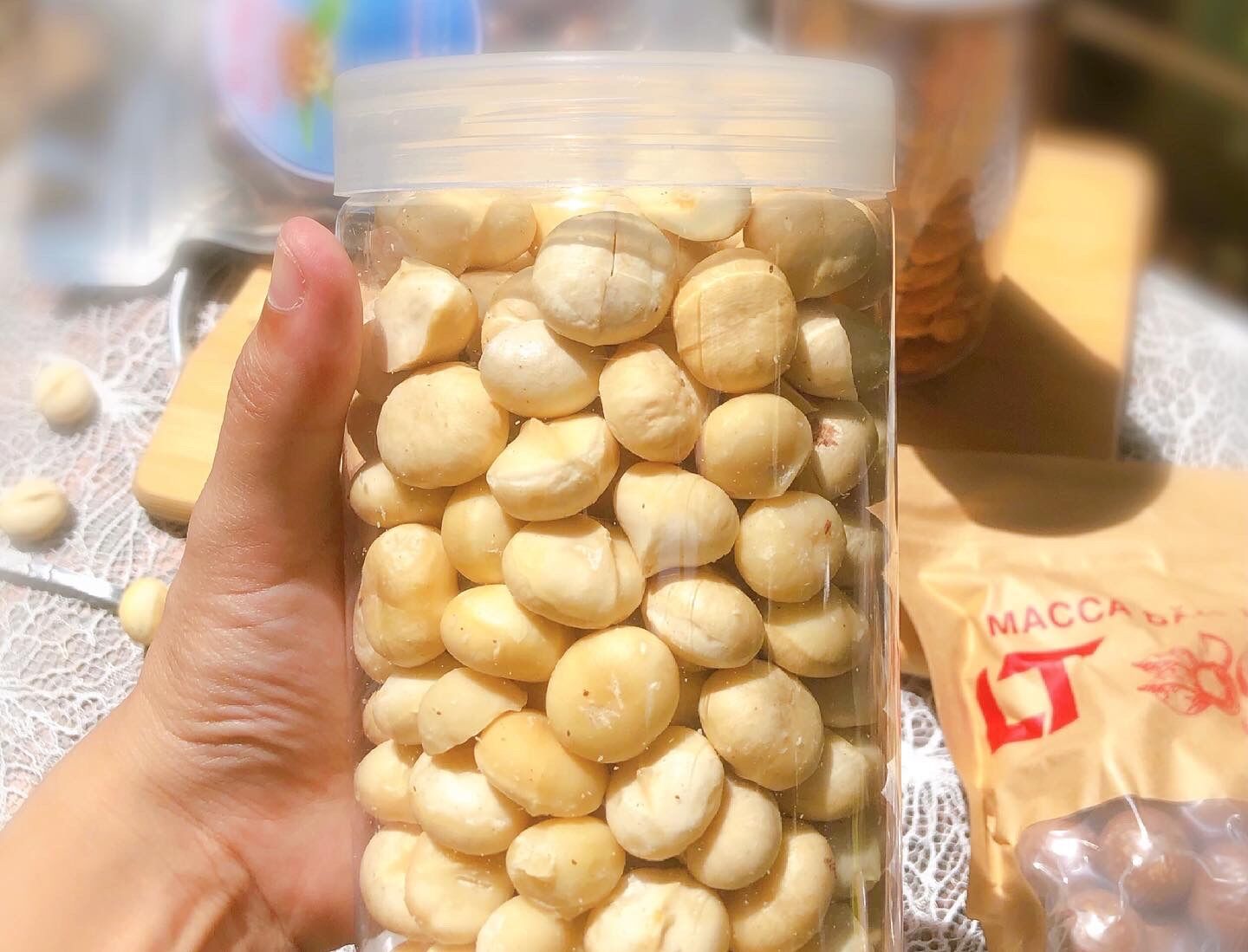 Quả macca sấy nứt vỏ 500g
