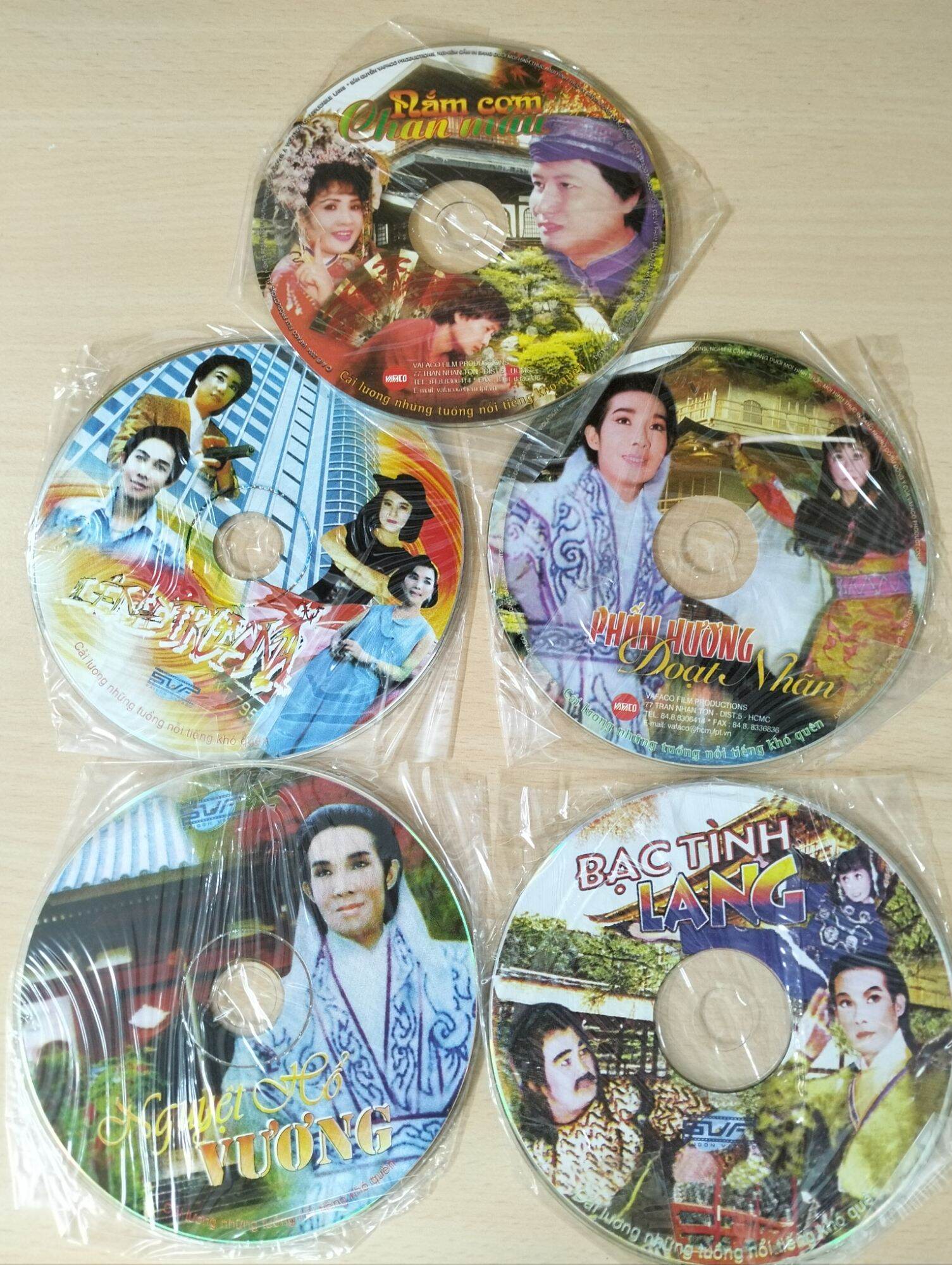 Combo 5 CD cải lương chính hãng ( lòng xanh ) vafaco phát hành