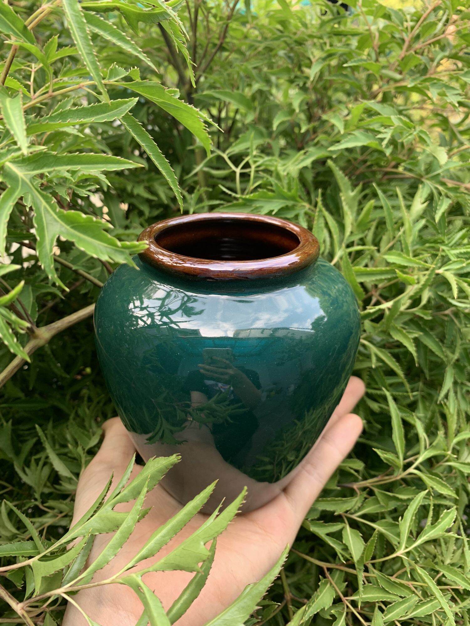 Lu uống bia sứ mini Bát Tràng  400ml - Hàng giá tận xưởng nhiều màu.