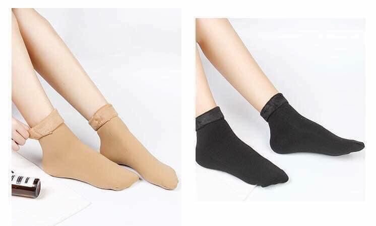 Sét 10 đôi tất nỉ lót lông giữ ấm