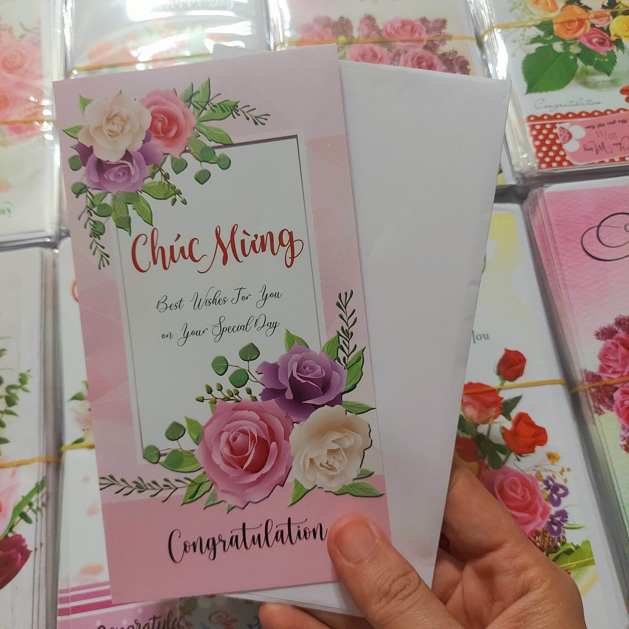 (sỉ) 100 thiệp chúc mừng,