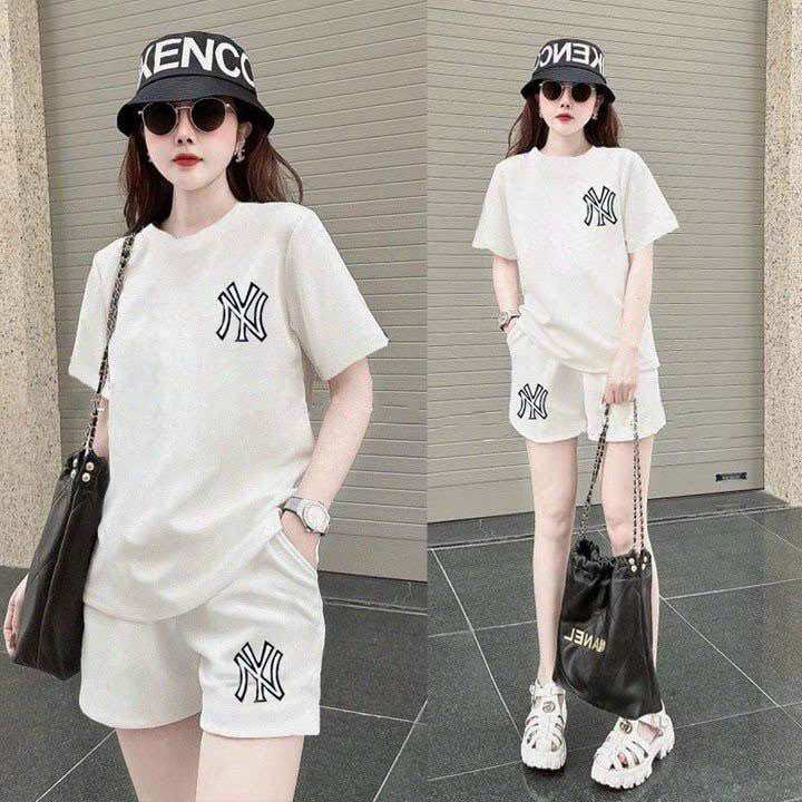 SÉT BỘ SHORT COTTON THÊU LOGO CAO CẤP