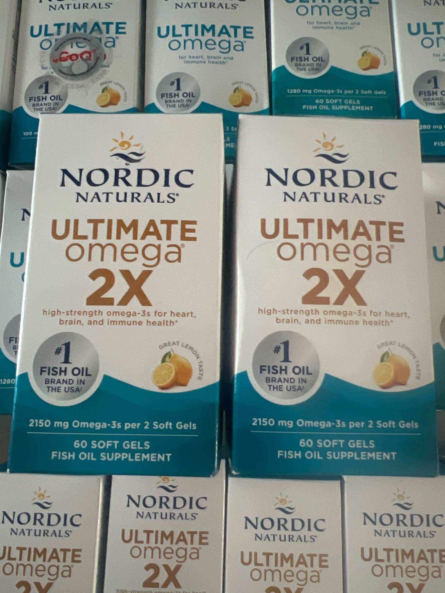 Hộp 60 viên Nordic Naturals Ultimate Omega 1280 mg Omega 3 2x Hàng Mỹ