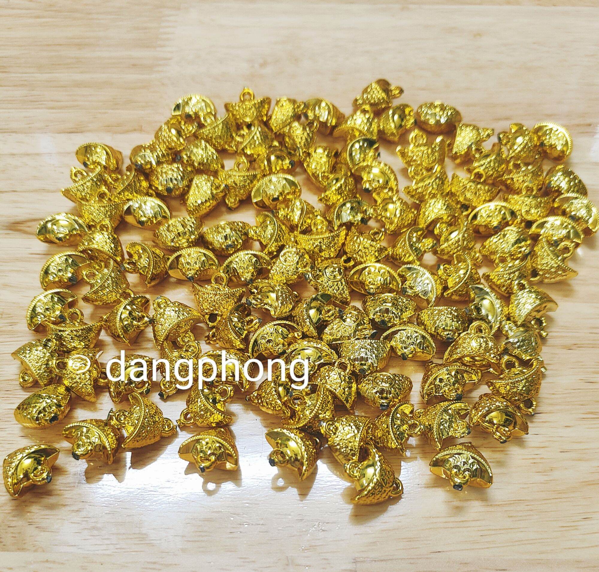 [HCM] bịch 100gr thỏi vàng 20 li, 15li trang trí cây cành vàng ,tháp tỏi