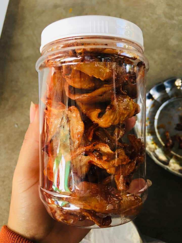 Khô mực sữa rim sate ớt 180 gram