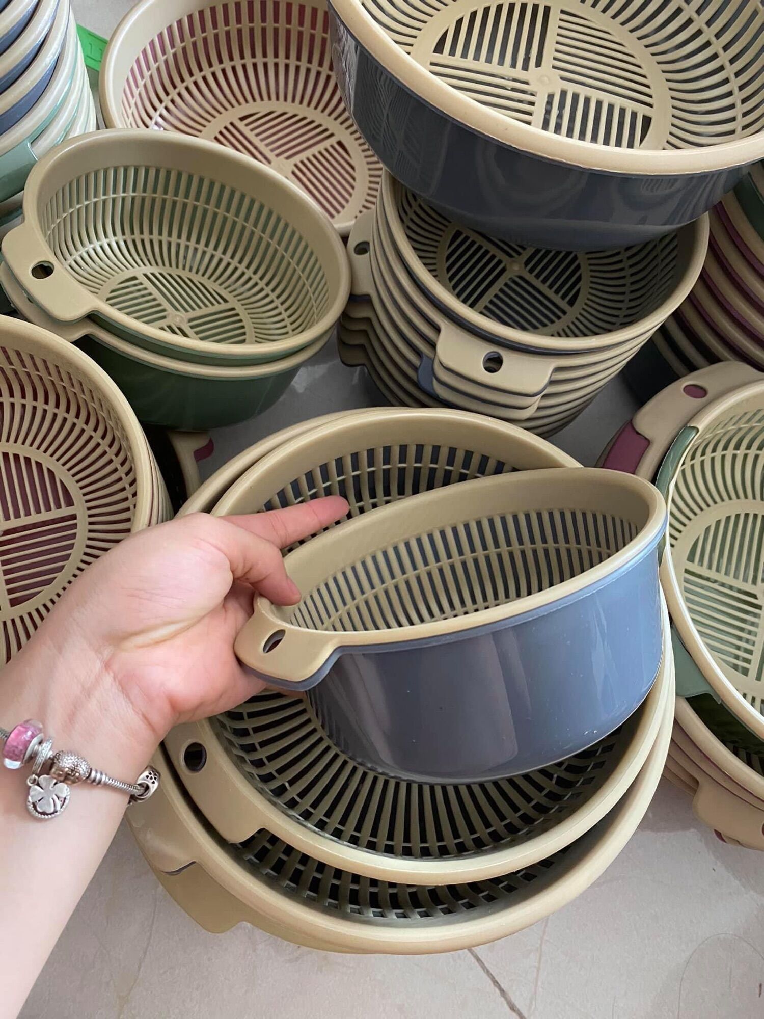 Set rổ 6 món, rổ để đồ, rổ nhựa