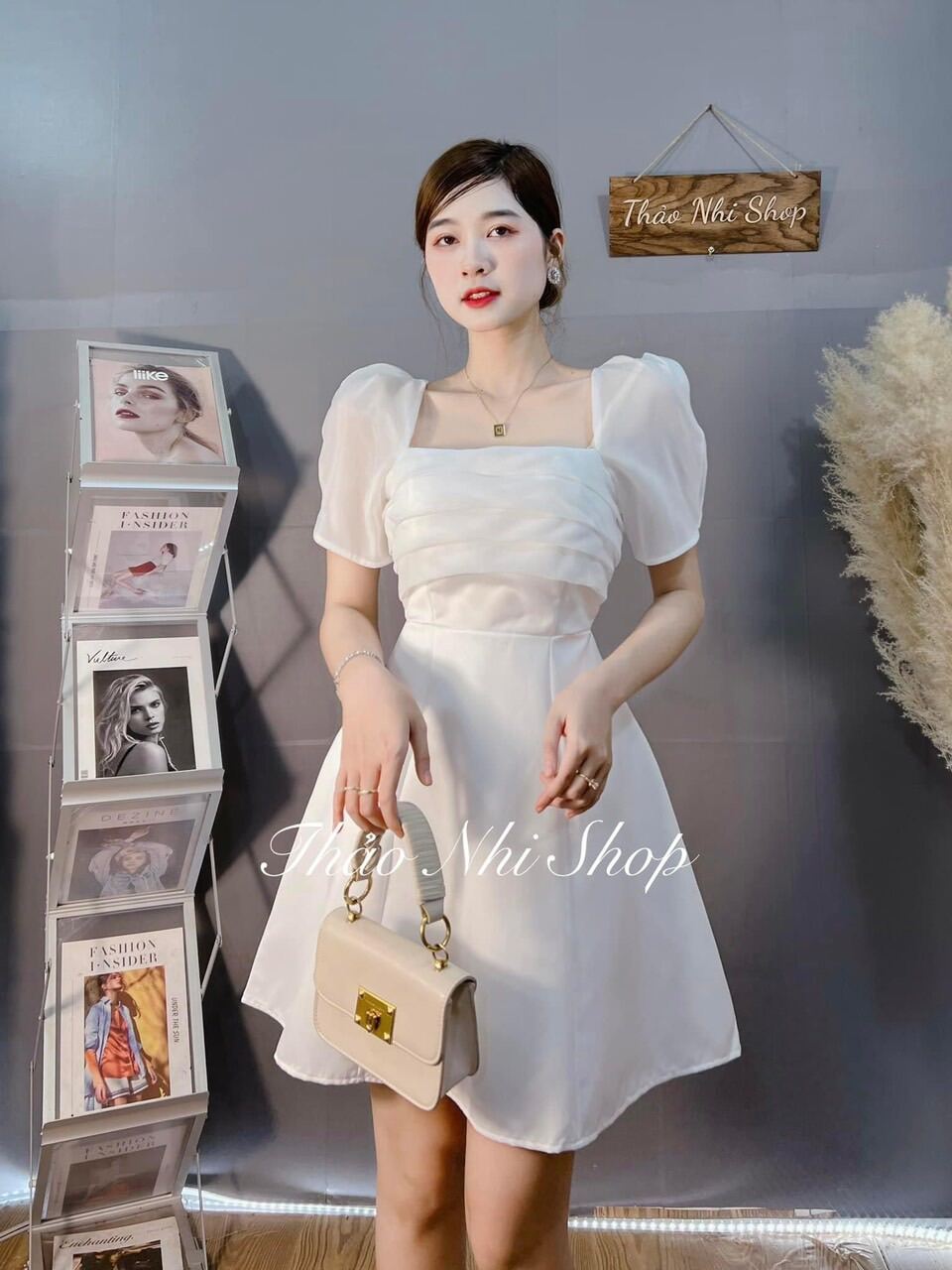 Váy đầm trắng liền thân đẹp kiểu hàn quốc độc đáo đáng yêu  KienThucMoiNgay