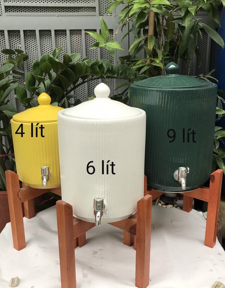 Bình đựng nước bằng sứ,dung tích 4l,5l,6l.Hàng gốm sứ Bát Tràng