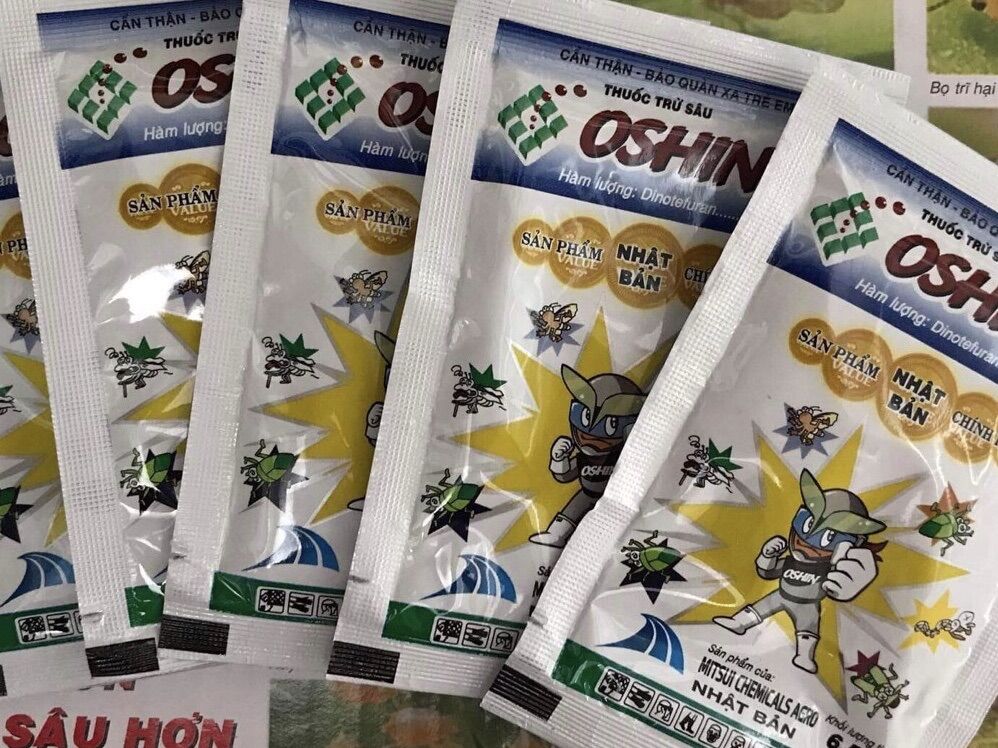 (Combo 5 gói) OSHIN 20WP – THUỐC TRỪ SÂU, RẦY GÂY HẠI CHO HOA MAI, HOA HỒNG & CÁC LOẠI CÂY TRỒNG (6,5g)