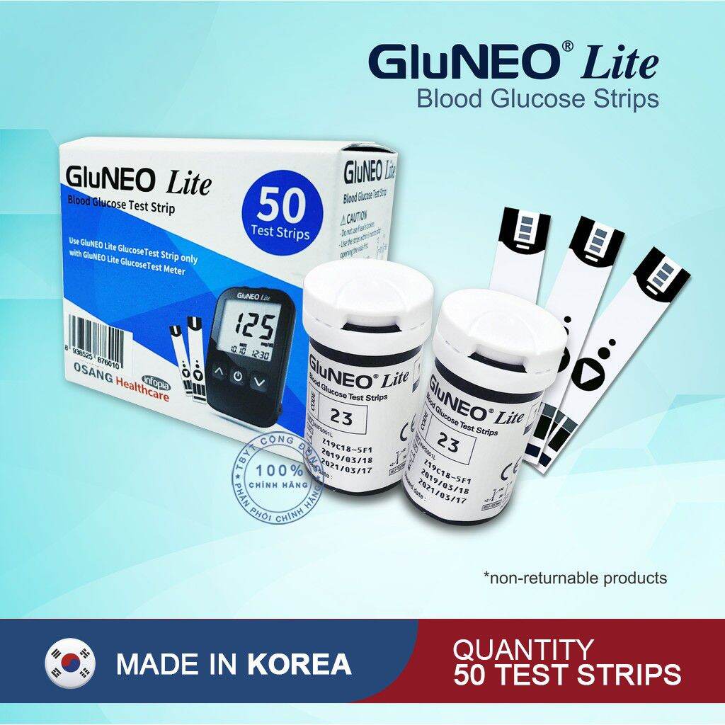 50 Que thử đường huyết GluNEO Lite