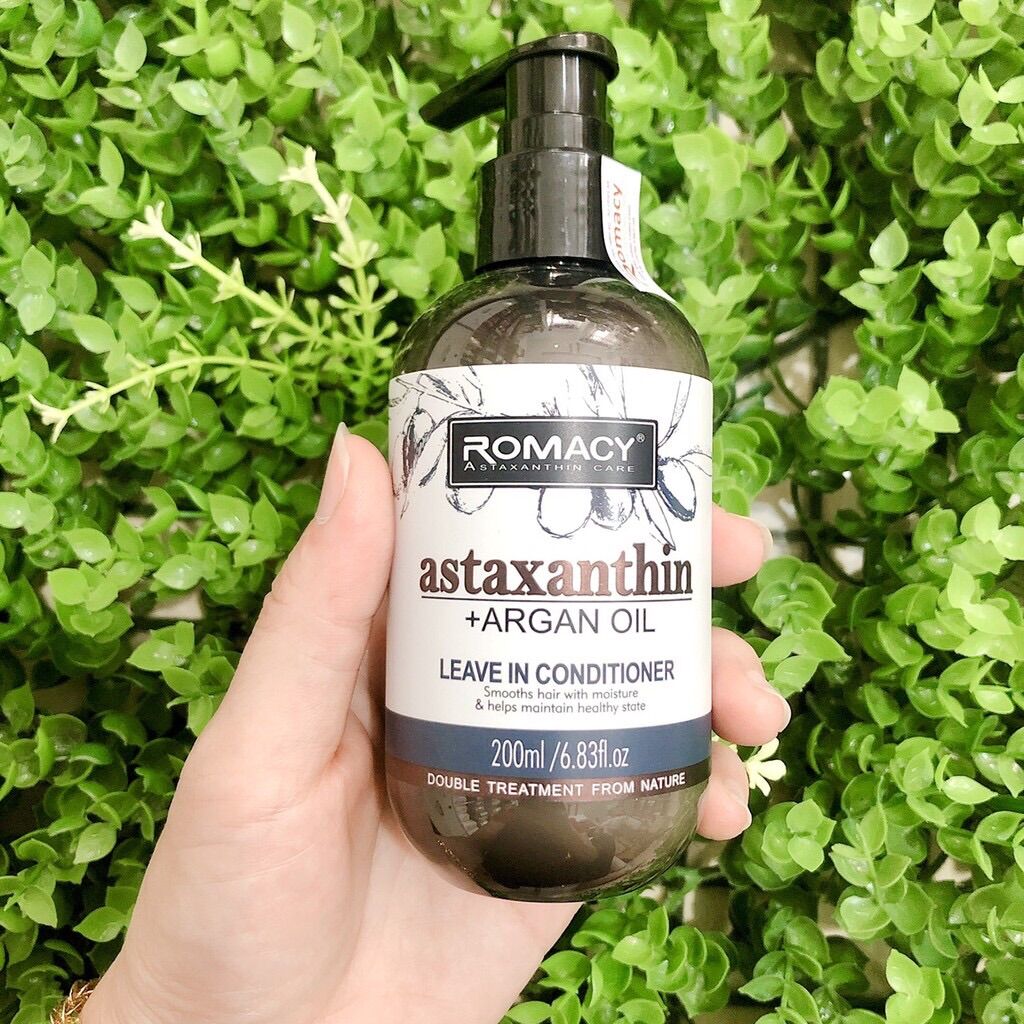 Kem xả khô romacy astaxanthin argan oil giữ nếp suôn mượt 200ml