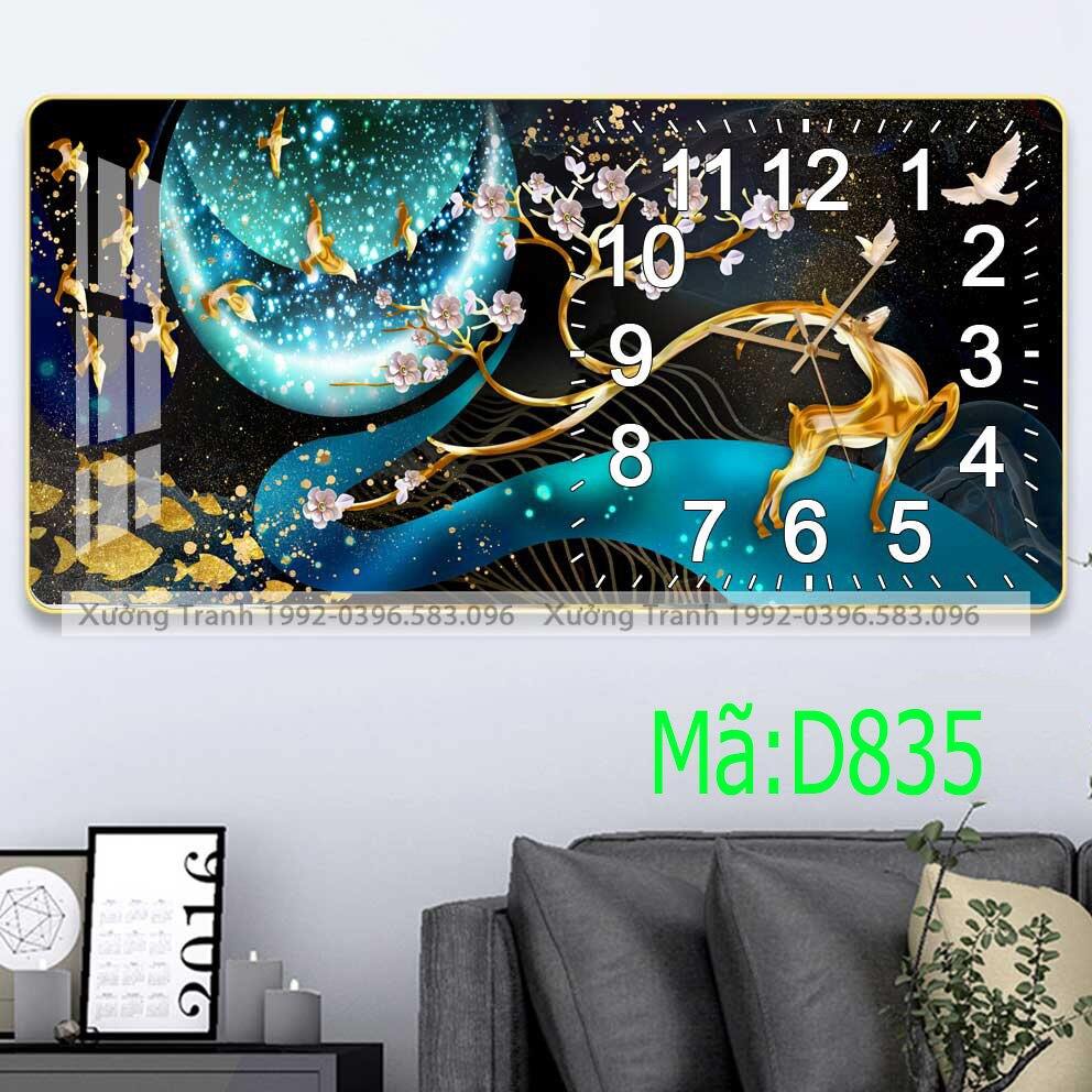 Tranh Đồng Hồ Tráng Gương