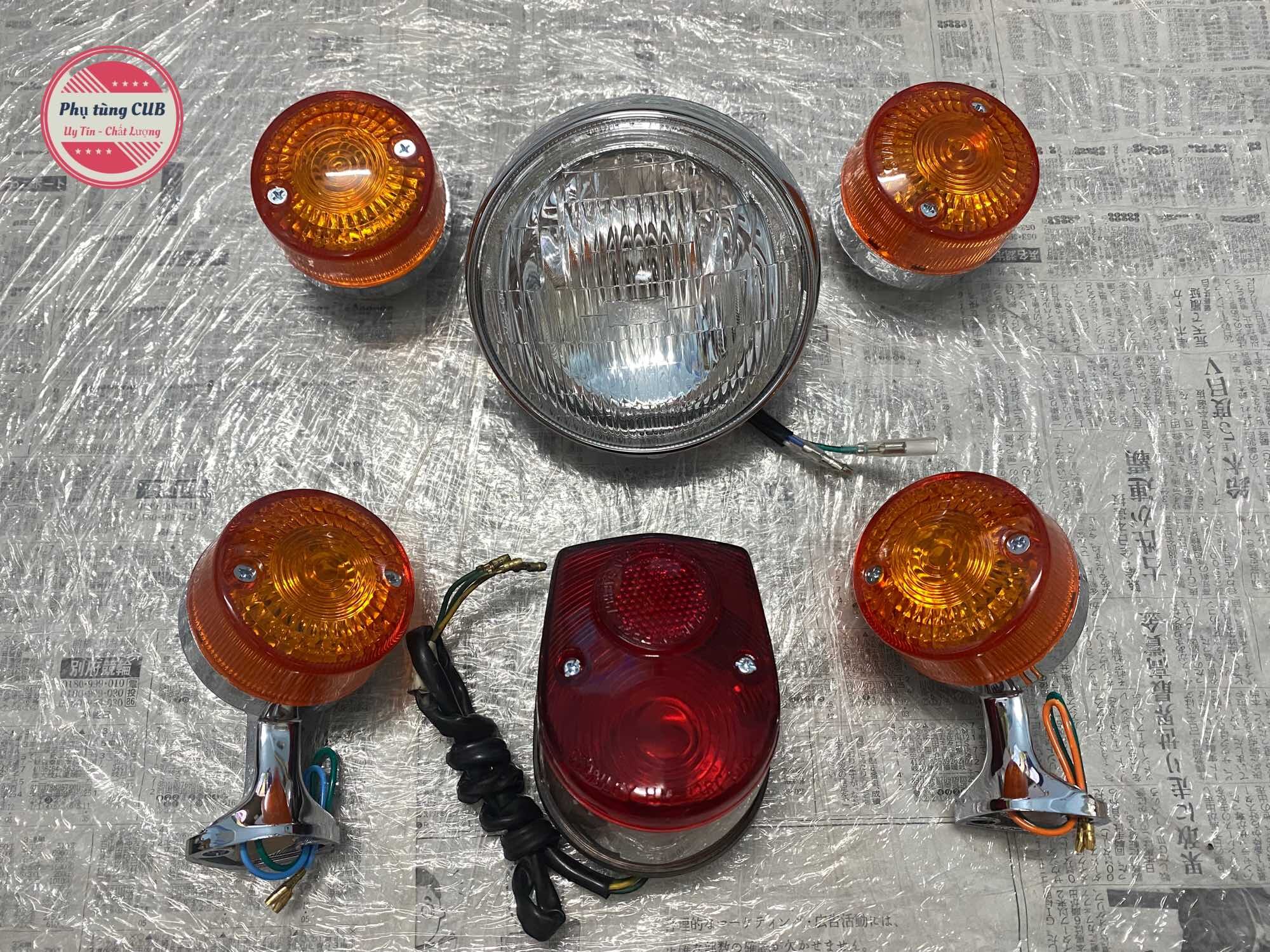 Bộ đèn xe cub 81-86 đế nhựa hàng mới