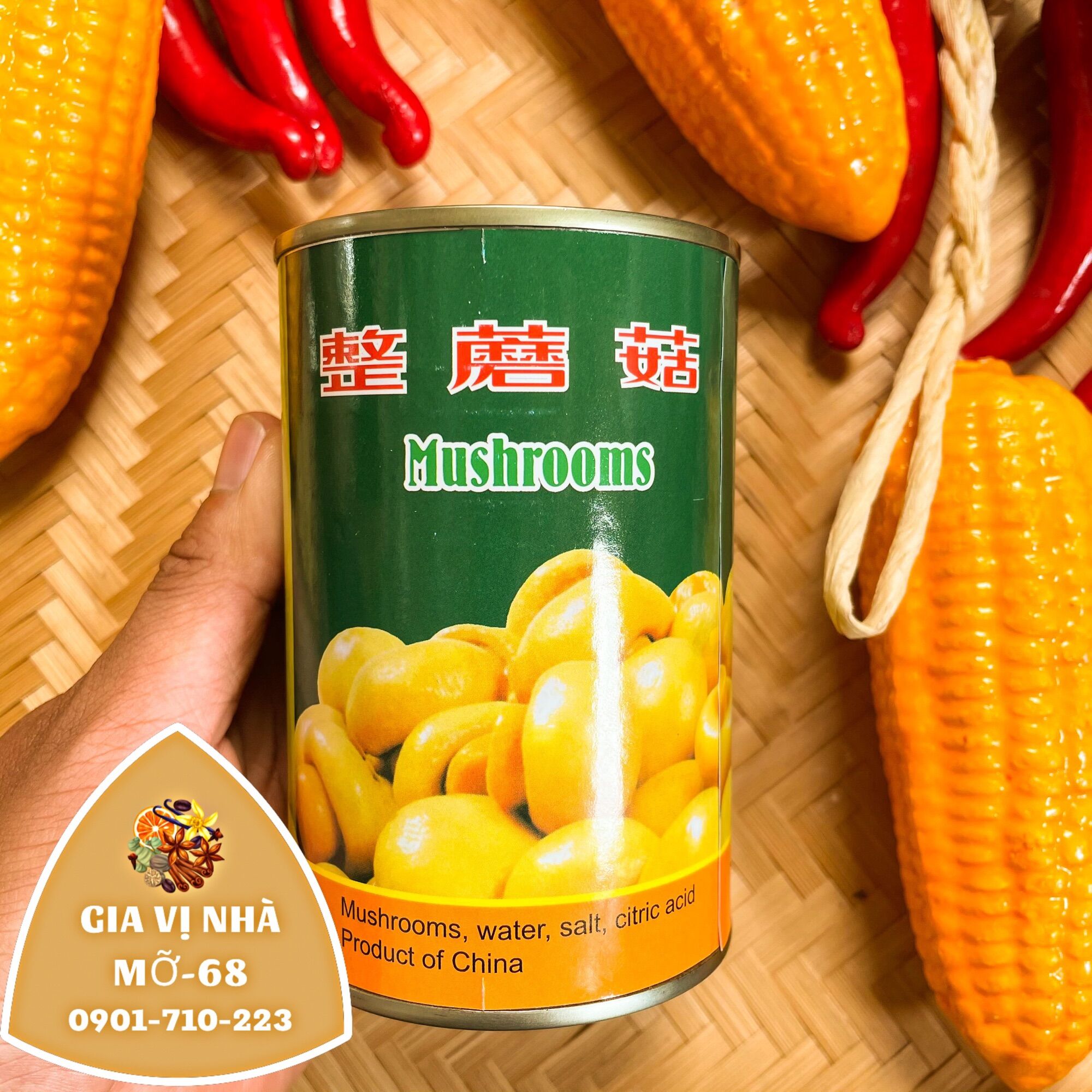 NẤM MỠ ĐÓNG LON LOẠI 1( 400GR)