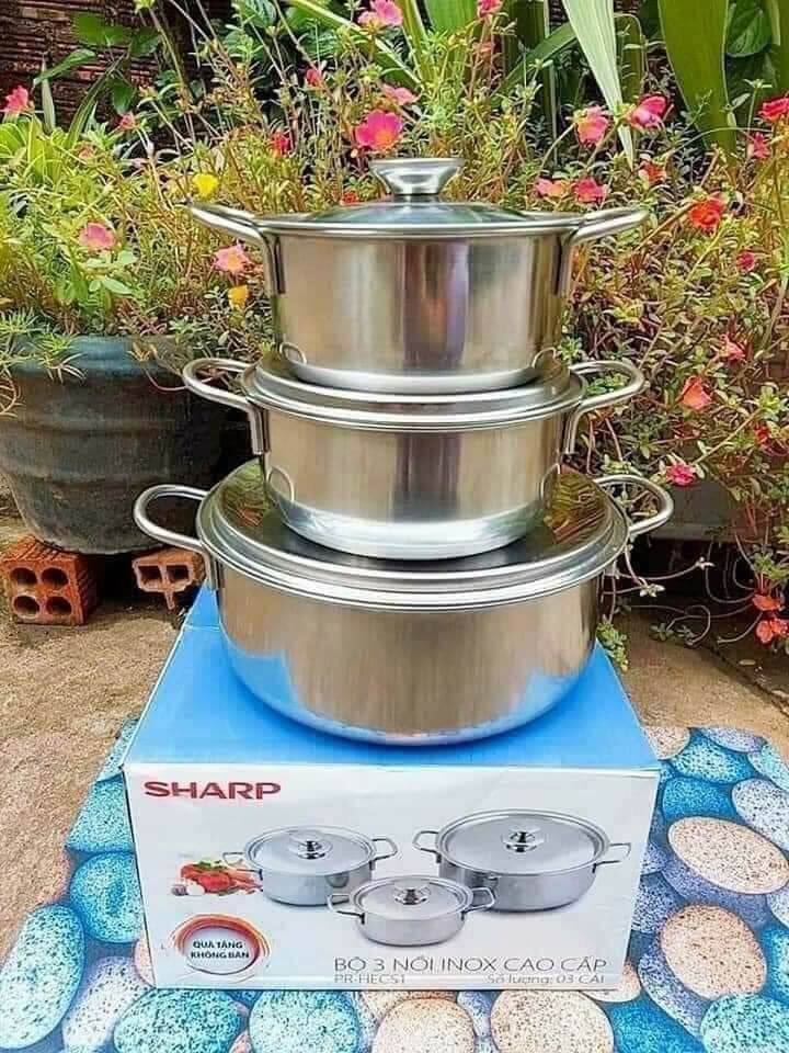 [HCM] BỘ 3 NỒI QUÀ TẶNG SHARP