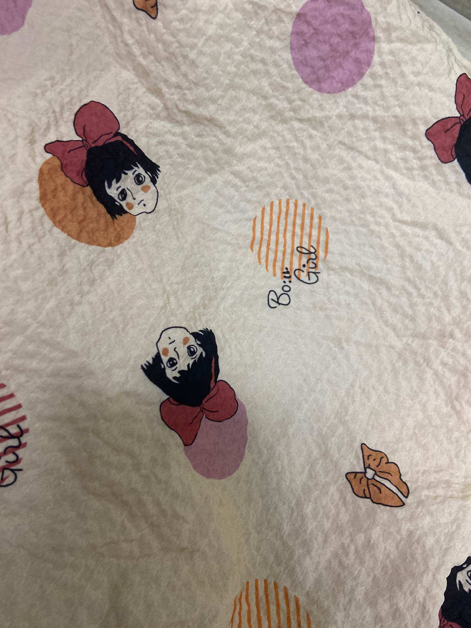 50cm vải lụa mềm giản nhẹ tập may bé khổ 1m5