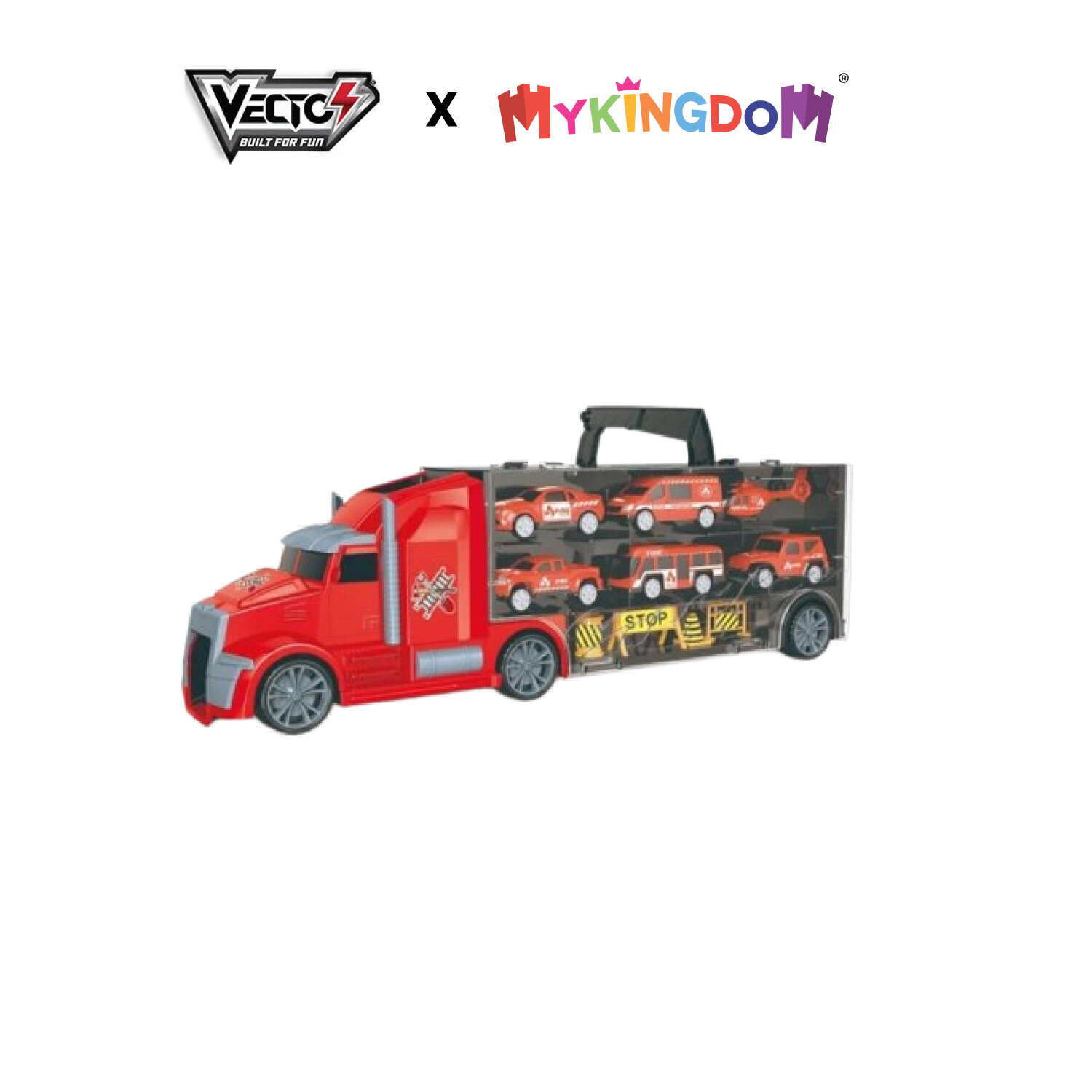 VECTO Đồ chơi mô hình VECTO Xe tải nhiều ngăn - Cứu hỏa (nhỏ) 666-03K