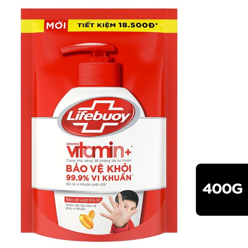 TÚI NƯỚC RỬA TAY LIFEBUOY 400g
