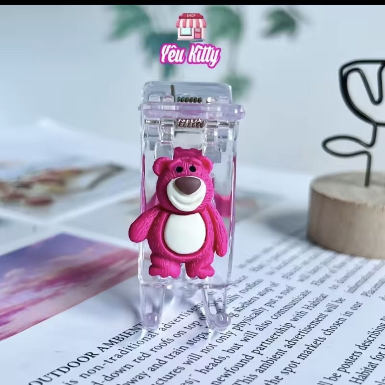 KẸP TÓC CÀNG CUA 5 RĂNG GẤU DÂU LOTSO