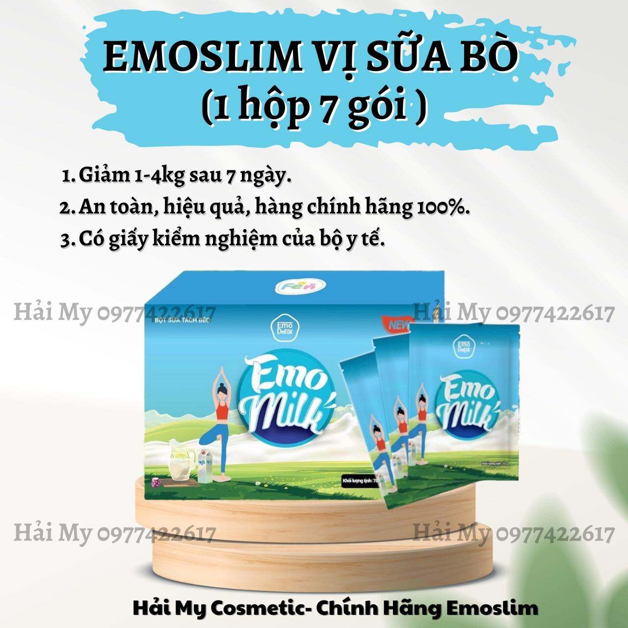 Sữa Bò Tách Béo Giảm Cân Emoslim Detox - Thải mỡ, giảm 1-4kg sau 1 hộp