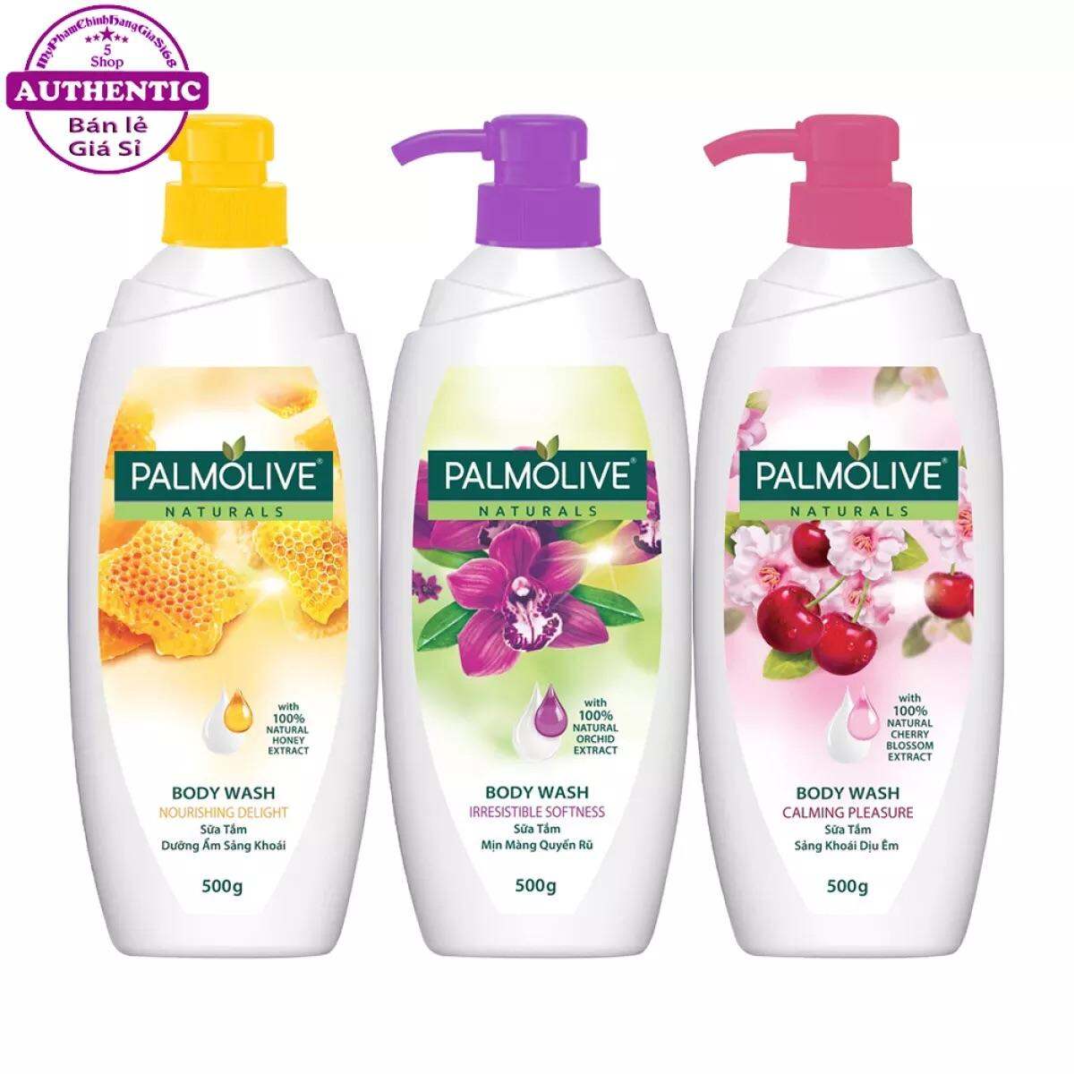 Sửa tắm palmolive naturals with 100% natural cherry blossom extract sửa tắm PALMOLIVE  chiết xuất hoa anh đào & sửa