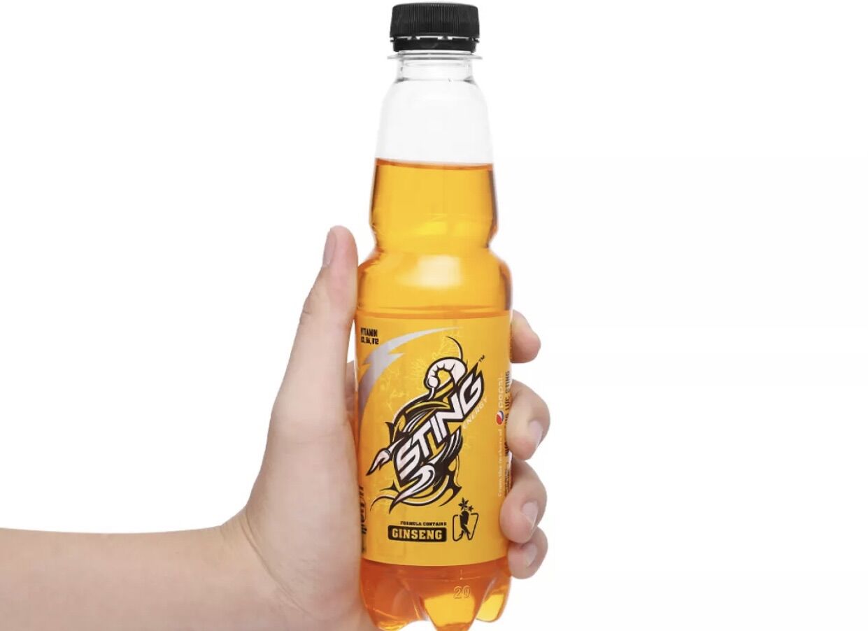 Lốc 6 chai Nước tăng lực Sting vàng nhân sâm 330ml
